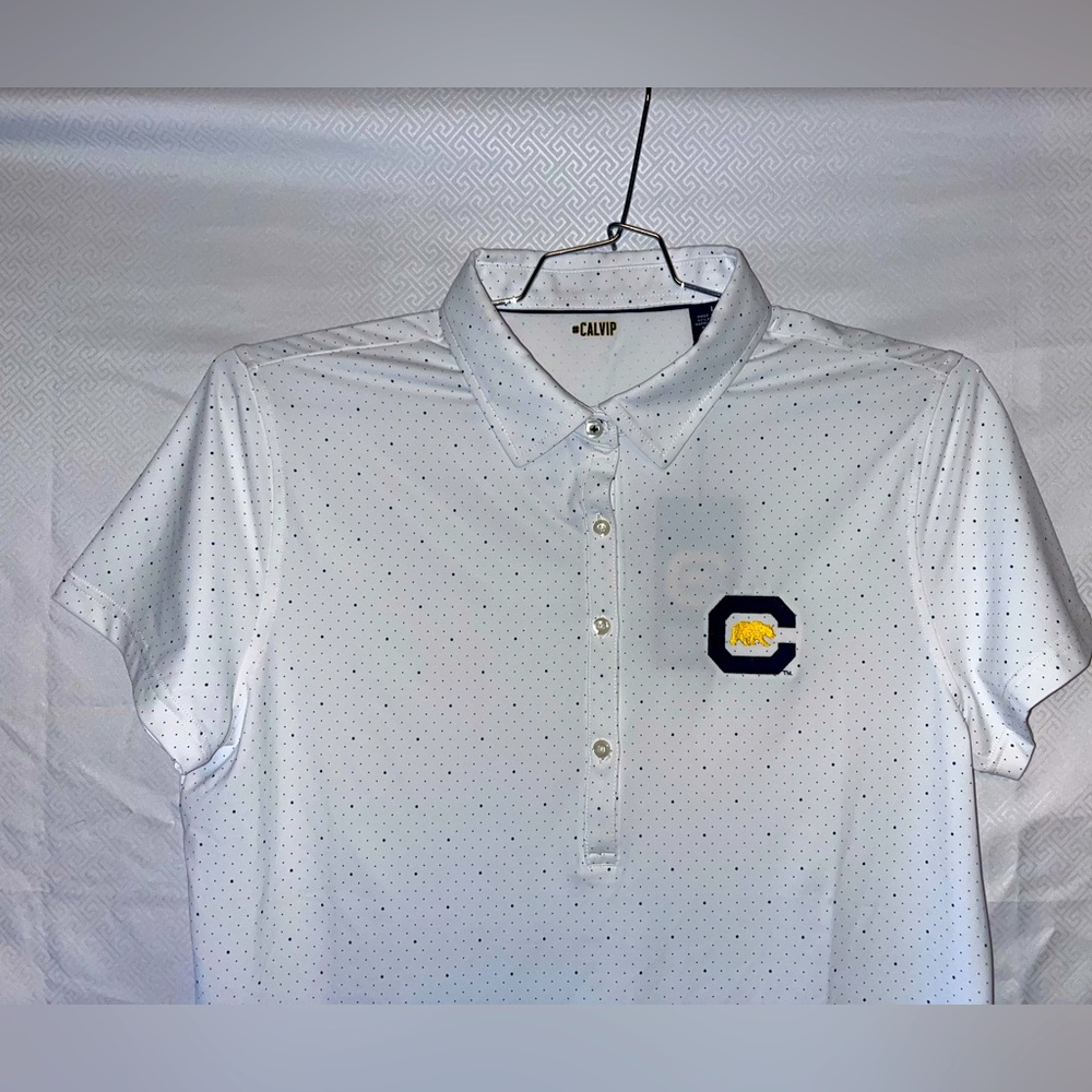 New Women’s Official Cal Berkeley Short Sleeve Button Up Shirt Size: L #CalVIP